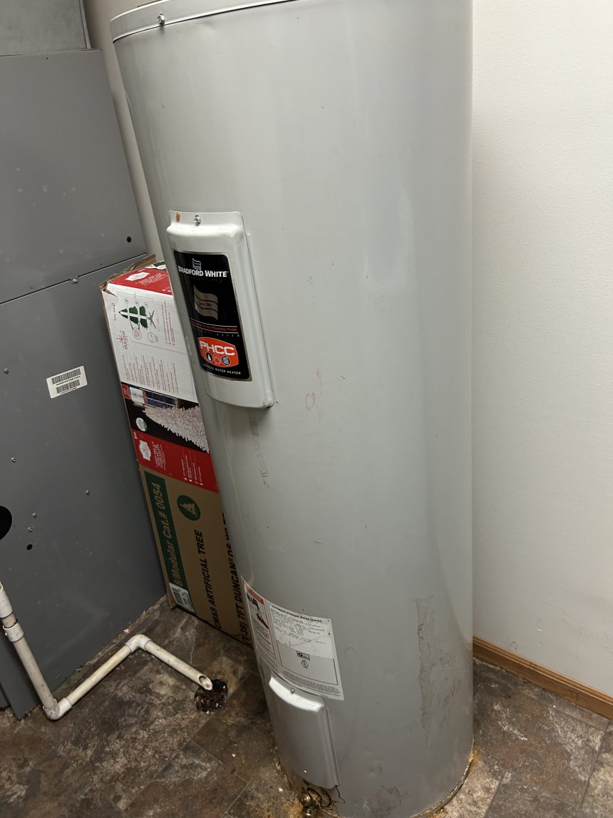 hot water heater replacement before and After