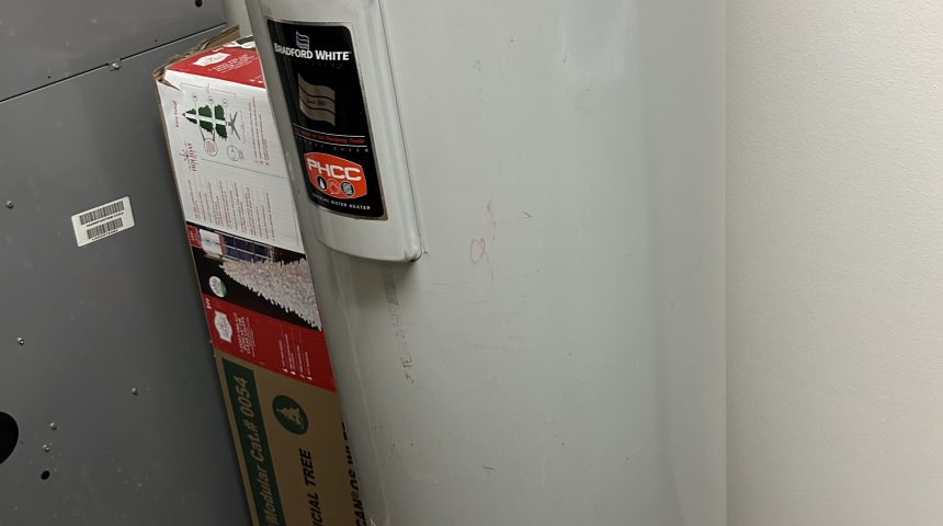 hot water heater replacement before and After
